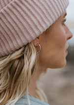 Midi Wave Hoop Earrings by DaisyV Jewellery