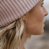 Midi Wave Hoop Earrings by DaisyV Jewellery