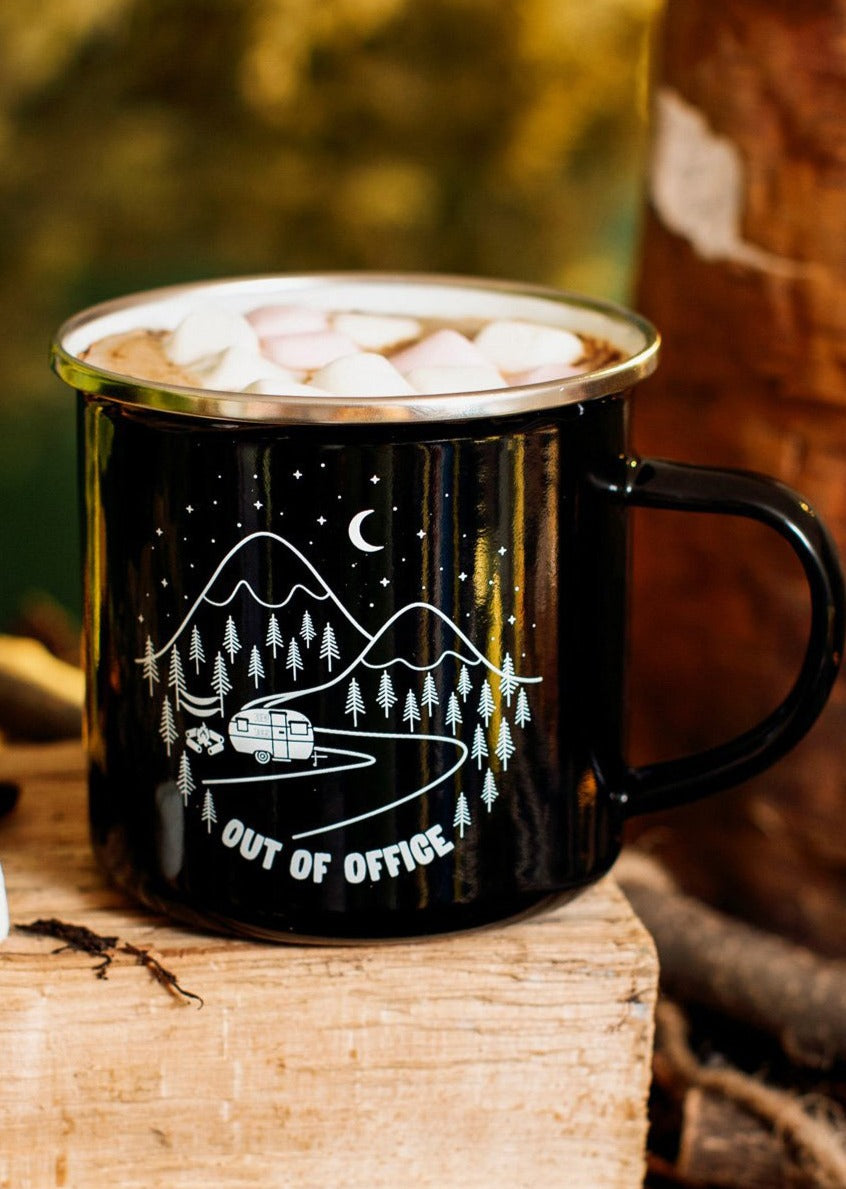 Out Of Office - Adventure Enamel Mug