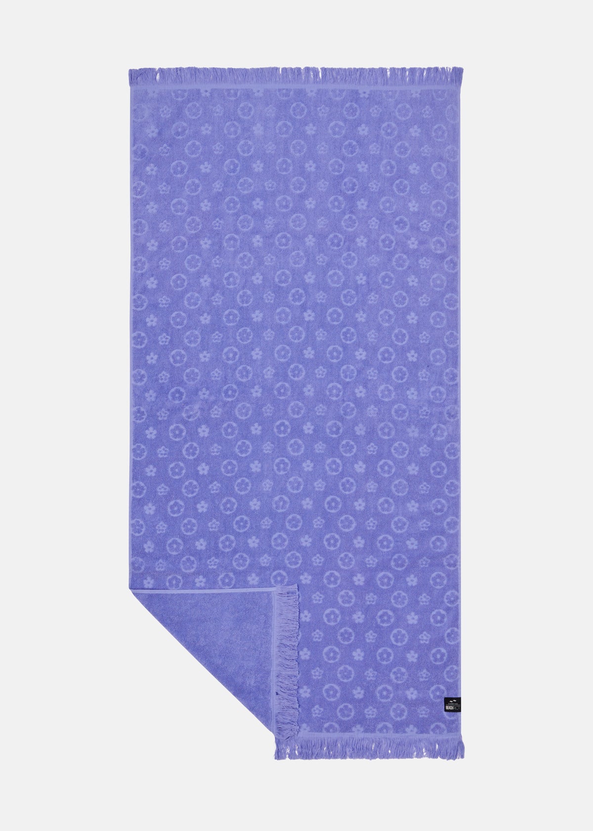 Load image into Gallery viewer, Wavy Floral Beach Towel by Slowtide
