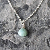 SurfGirl Beach Boutique Ladies Sterling Silver Sadie Jewellery Larimar Pendant Necklace