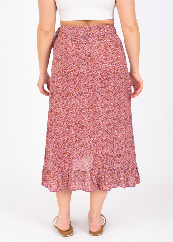 Prtsirena Wrap Skirt in Dusky Rose by Protest