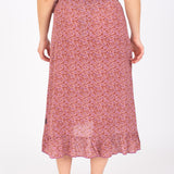 Prtsirena Wrap Skirt in Dusky Rose by Protest