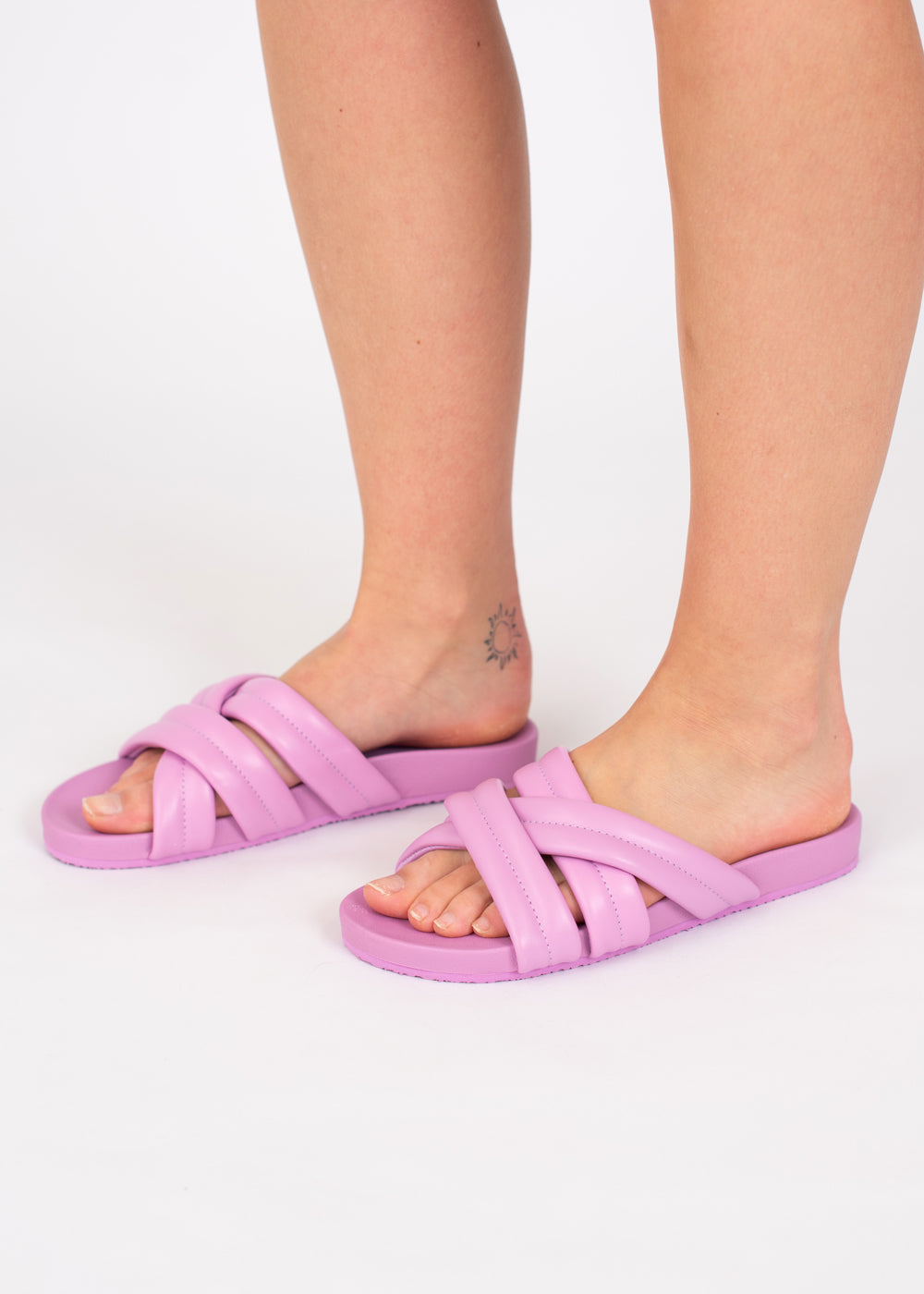 Load image into Gallery viewer, Serena Slider Sandals in Lilac by Billabong
