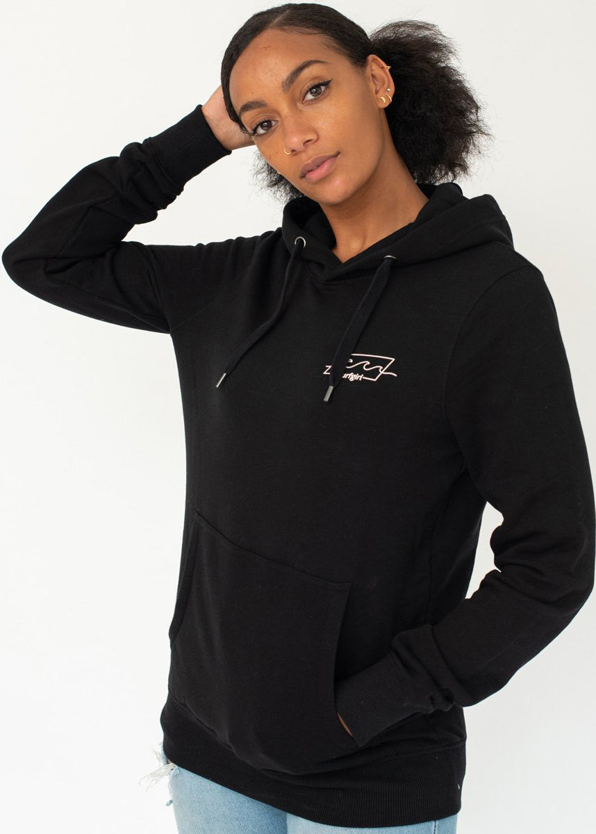 SurfGirl 'Surf Days' Black Hooded Sweatshirt