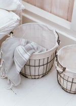 Set of Two Wire Storage Baskets
