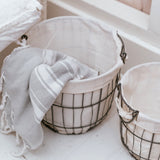Set of Two Wire Storage Baskets
