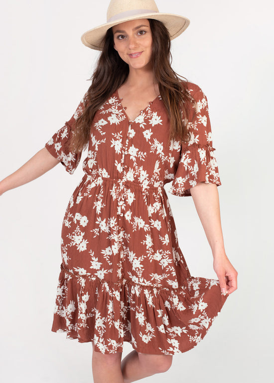 Love Game Floral Ruffle Dress by Billabong