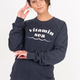 Vitamin Sea Recycled Crew in Dark Blue