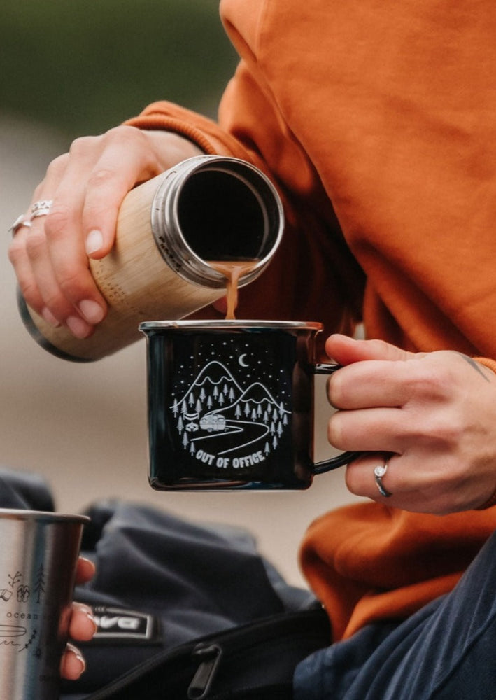 Out Of Office - Adventure Enamel Mug