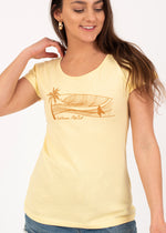 Playabella Graphic Tee in Yellow by Rip Curl