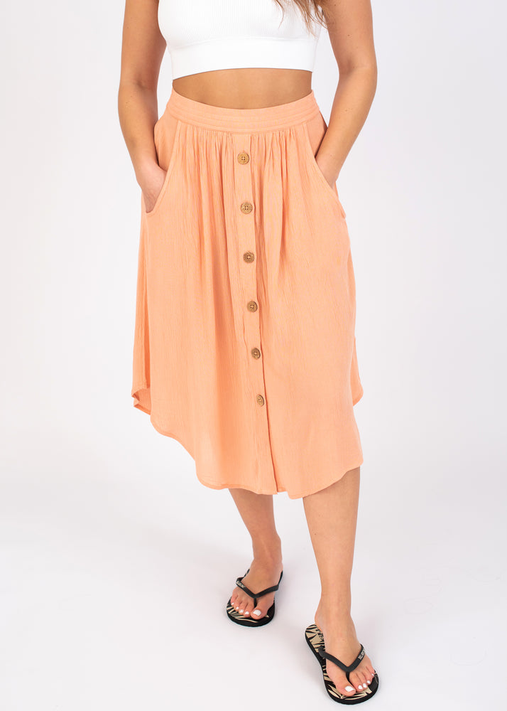 Summer Classic Skirt in Coral by Rip Curl