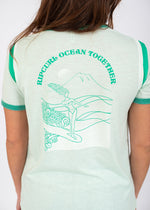Ocean Together Ringer Tee in Mint by Rip Curl