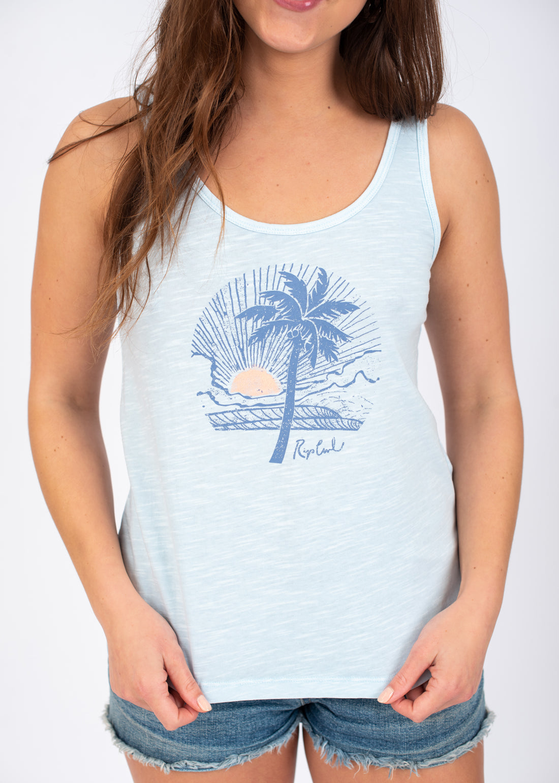 Bella Tank Top in Sky Blue by Rip Curl