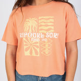 Always Summer Crop Tee in Coral by Rip Curl