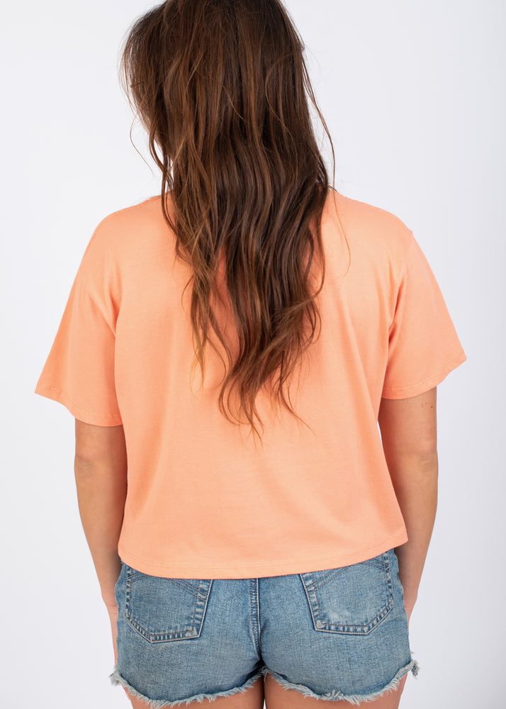 Always Summer Crop Tee in Coral by Rip Curl
