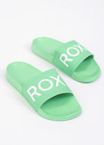 Slippy Slider Sandals in Aqua Green by Roxy