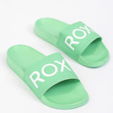 Slippy Slider Sandals in Aqua Green by Roxy