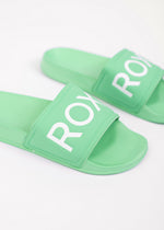 Slippy Slider Sandals in Aqua Green by Roxy