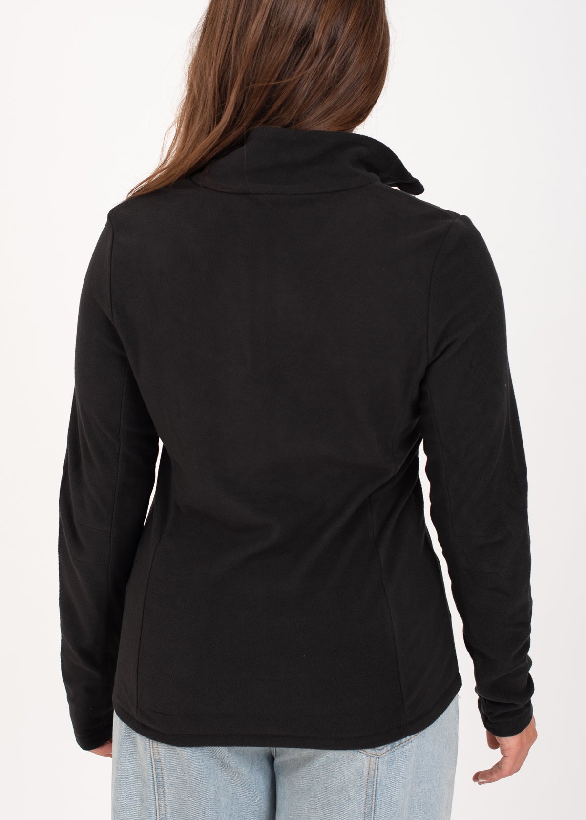 Mutez Fleece Top in Black by Protest