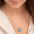 Sea Star & Blue Sea Glass Necklace by Yemaya