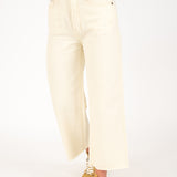 Sparrows Crop Wide Leg Denim in Bone by Rip Curl