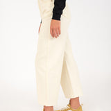 Sparrows Crop Wide Leg Denim in Bone by Rip Curl