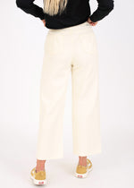 Sparrows Crop Wide Leg Denim in Bone by Rip Curl