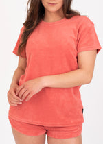 Coral Beach Dreamer Velour Tee by Protest