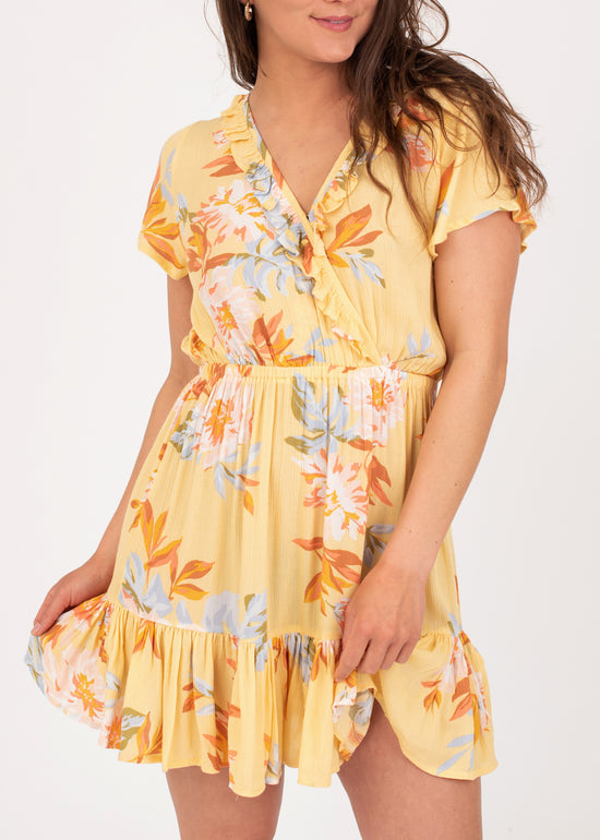 First Sight Floral Ruffle Dress by Billabong