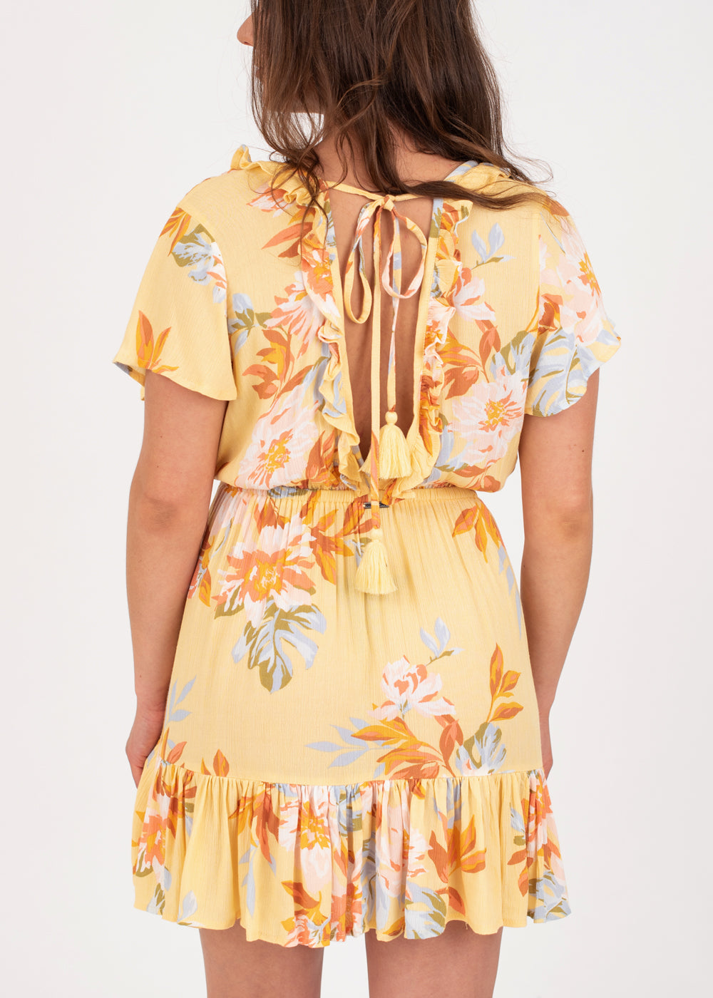 First Sight Floral Ruffle Dress