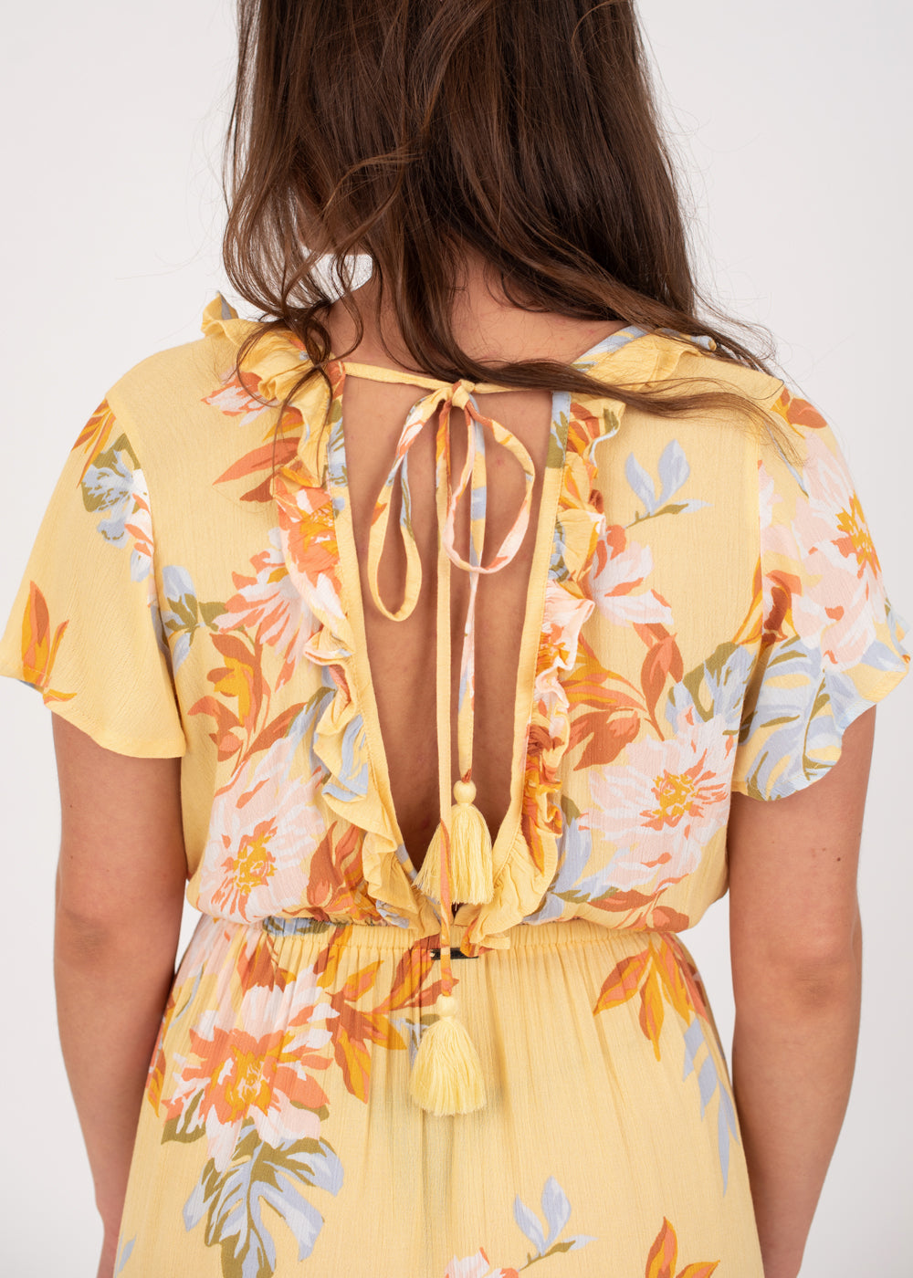 First Sight Floral Ruffle Dress