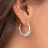 Amazonite Hoop Earrings by Yemaya