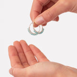 Amazonite Hoop Earrings by Yemaya