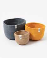 Three Piece Jute Basket Set - Beach
