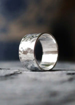 Chunky Sterling Silver Glimmer Ring by Sadie Jewellery