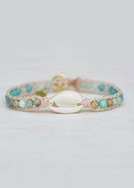 Single Wrap Cowrie Shell Bracelet