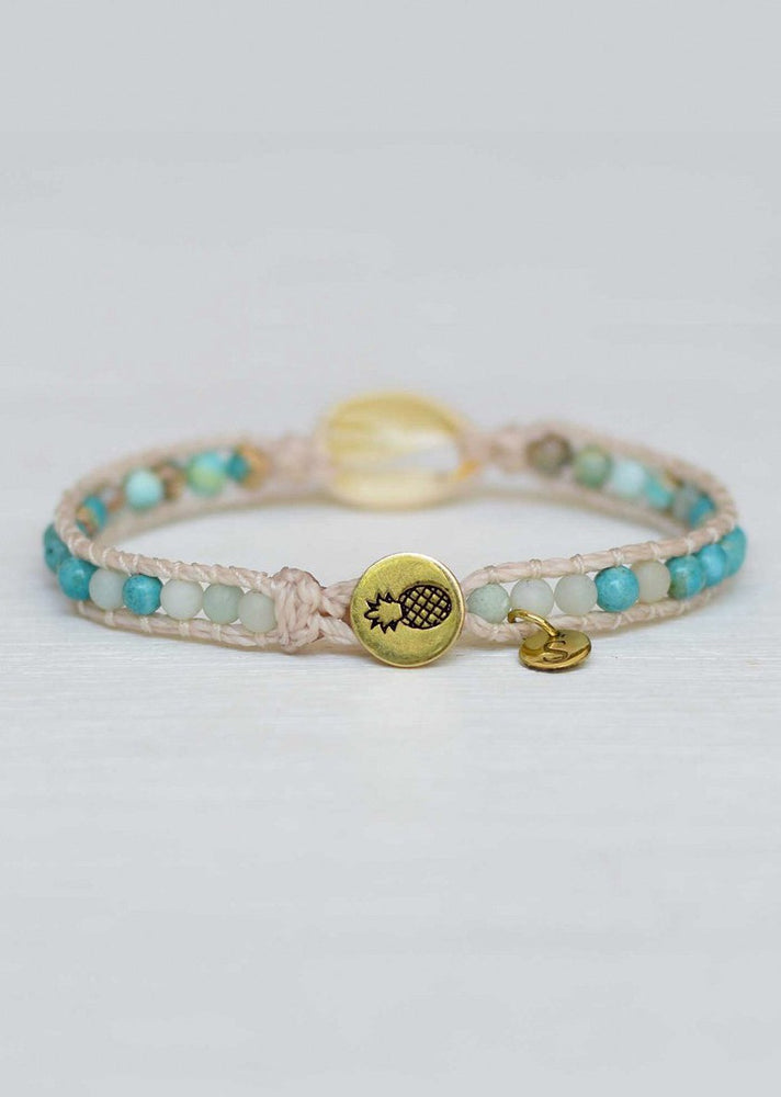 Single Wrap Cowrie Shell Bracelet