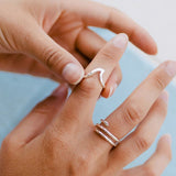Mountain Wave Ring by Spindrift