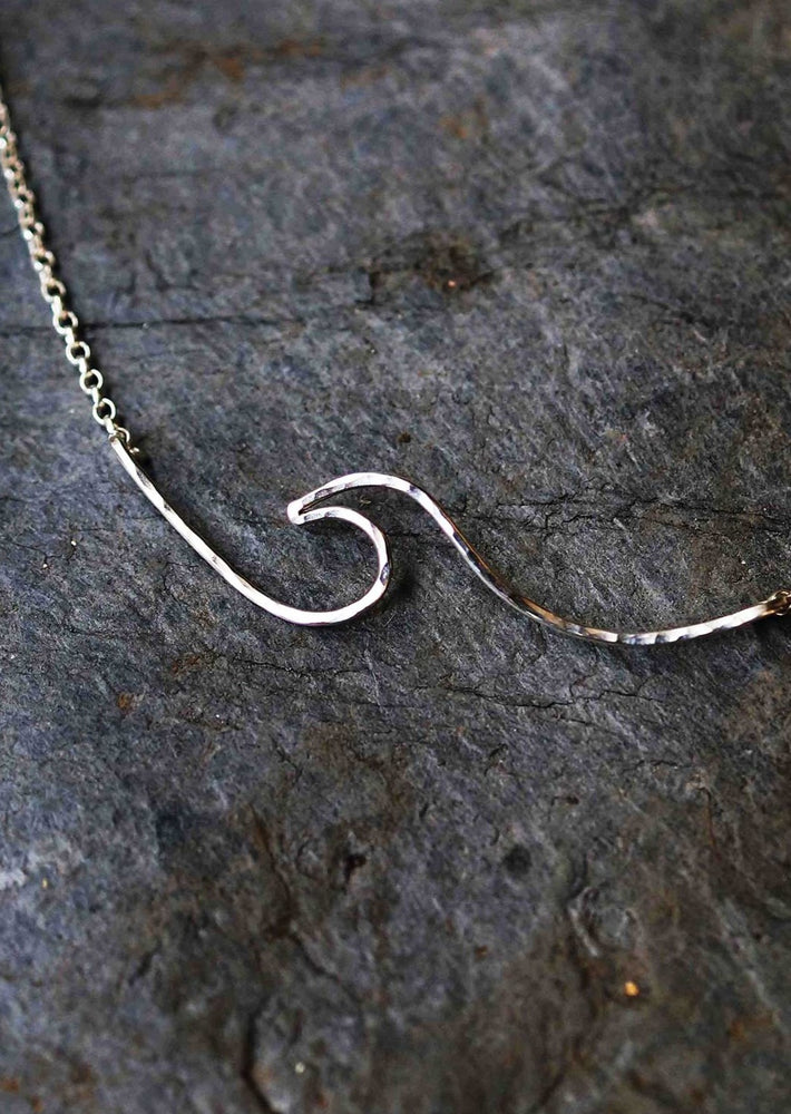 Whipsiderry Wave Sterling Silver Necklace by Sadie Jewellery