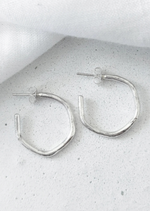 Midi Wave Hoop Earrings by DaisyV Jewellery